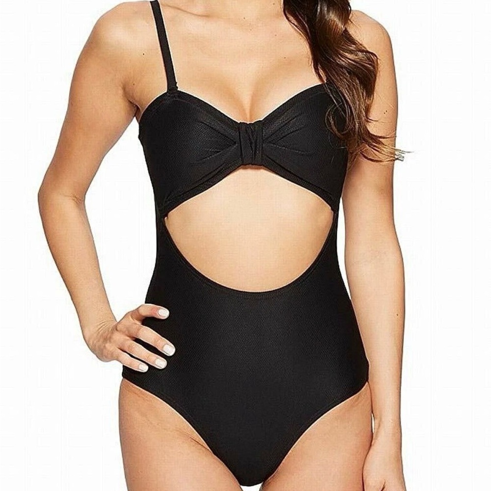 Unique Vintage Rory Cut Out One Piece Swimsuit